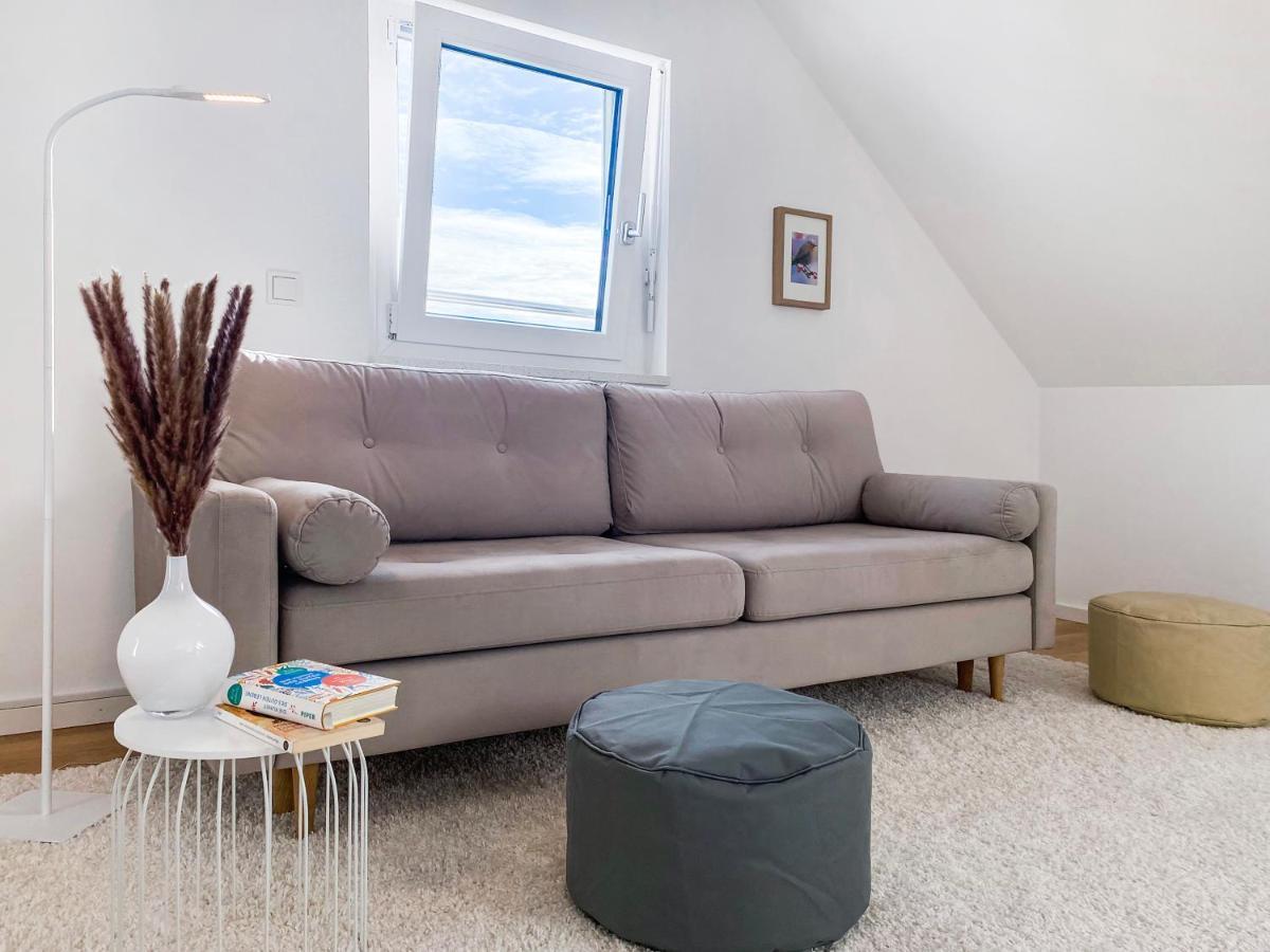 Modern & Stylisch - Penthouse-Feeling Nahe Flughafen Muenchen Apartment Freising Bagian luar foto