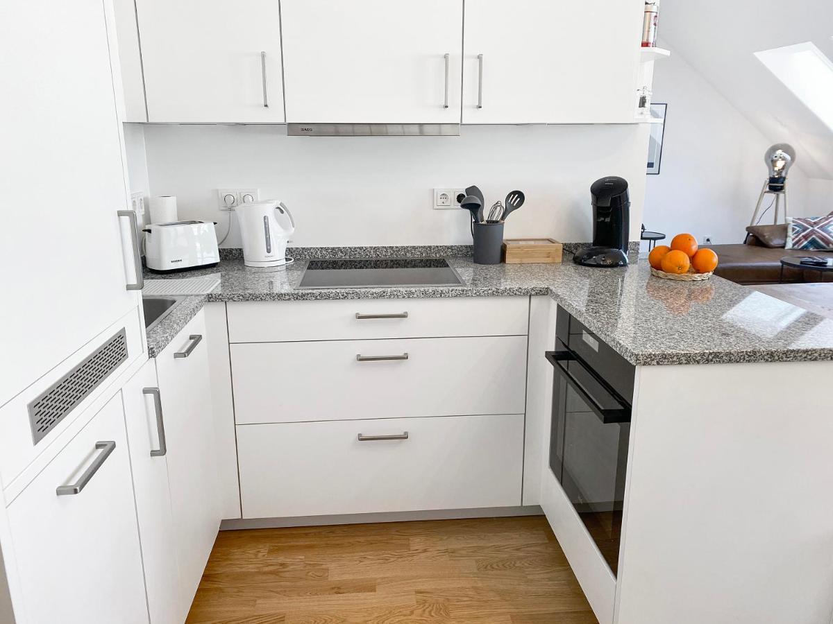 Modern & Stylisch - Penthouse-Feeling Nahe Flughafen Muenchen Apartment Freising Bagian luar foto