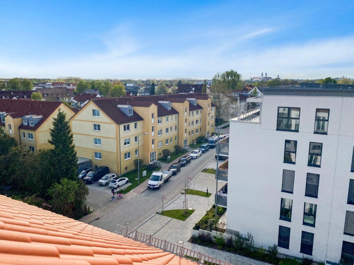 Modern & Stylisch - Penthouse-Feeling Nahe Flughafen Muenchen Apartment Freising Bagian luar foto